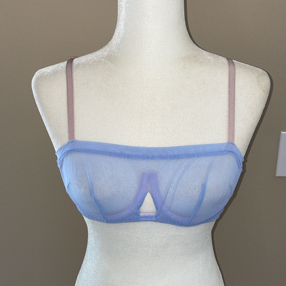 WE ARE HAH Free People Wired Bra in Periwinkle -Size -30-38 B, NWT